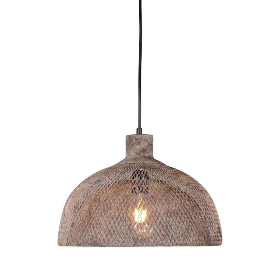 Valentino Ceiling Pendant Rustic/Black Medium Rustic Pendant