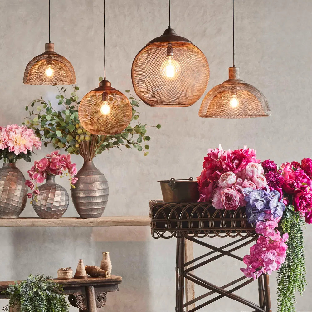 Valentino Ceiling Pendant Rustic/Black Pendant