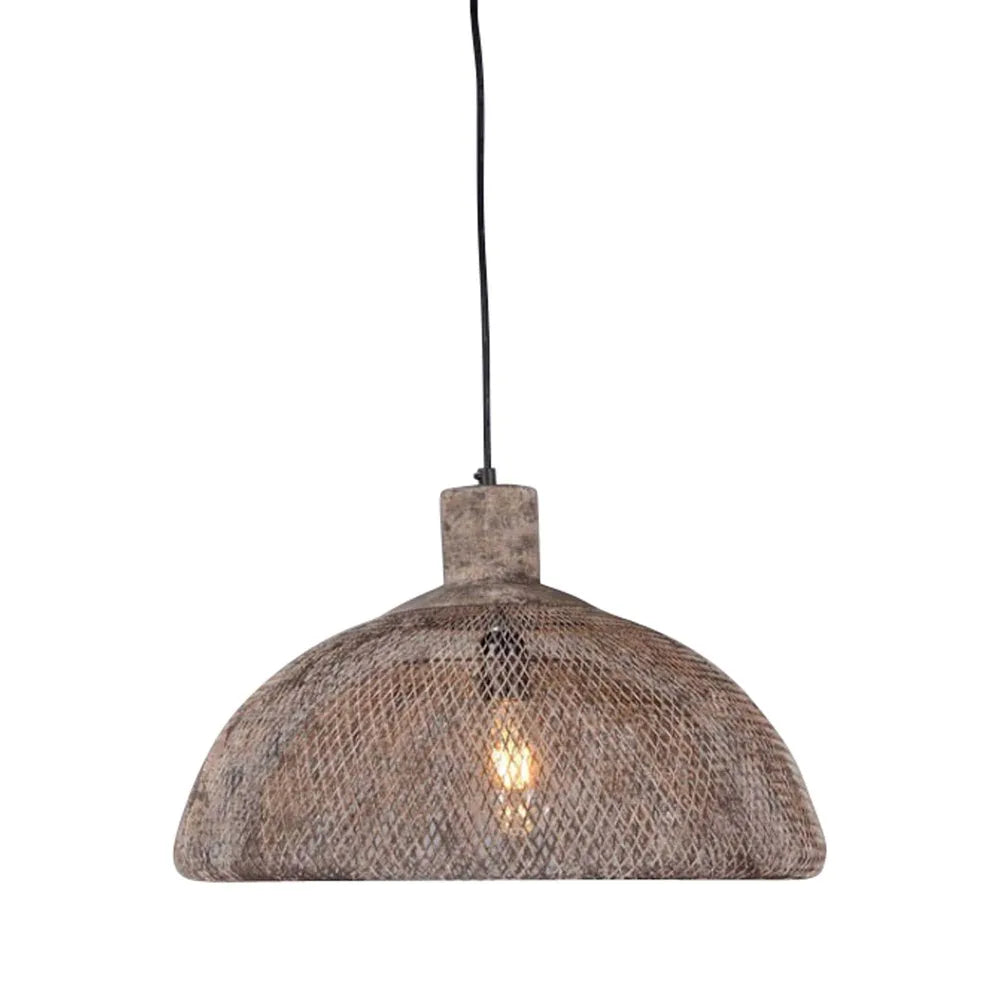 Valentino Ceiling Pendant Rustic/Black Large Rustic Pendant