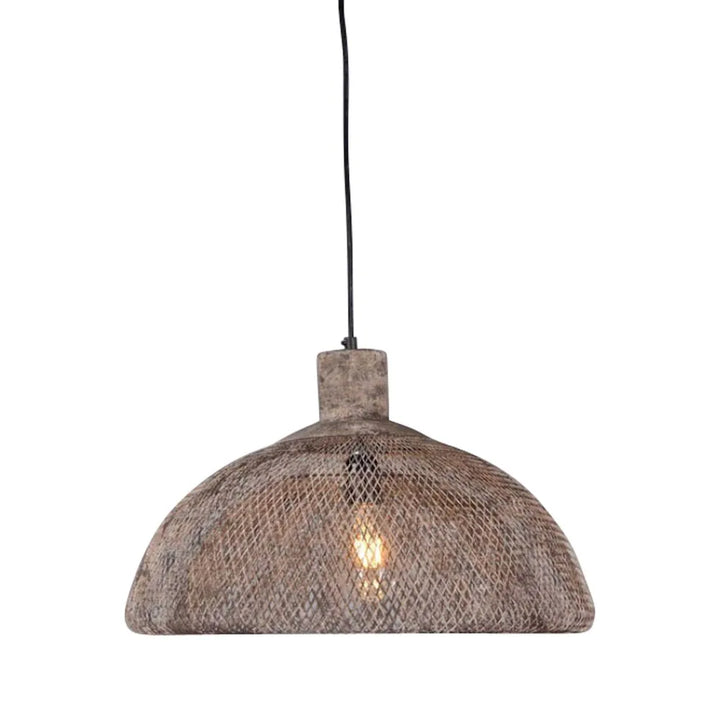 Valentino Ceiling Pendant Rustic/Black Large Rustic Pendant