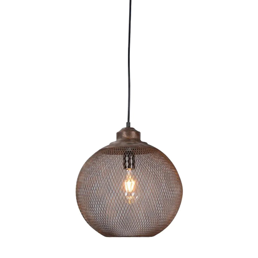Carlo Ceiling Pendant Rustic/Black Medium Rustic Pendant