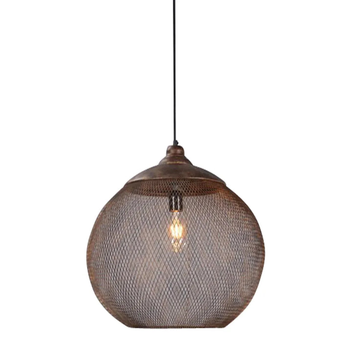 Carlo Ceiling Pendant Rustic/Black Large Rustic Pendant