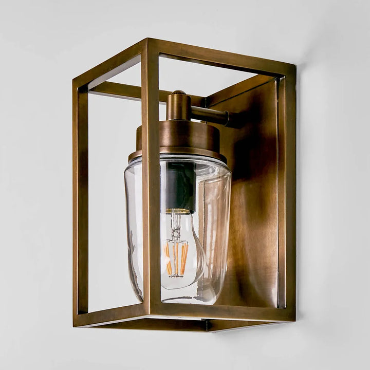 Wellington Outdoor Wall Light Antique Brass WALL LIGHT