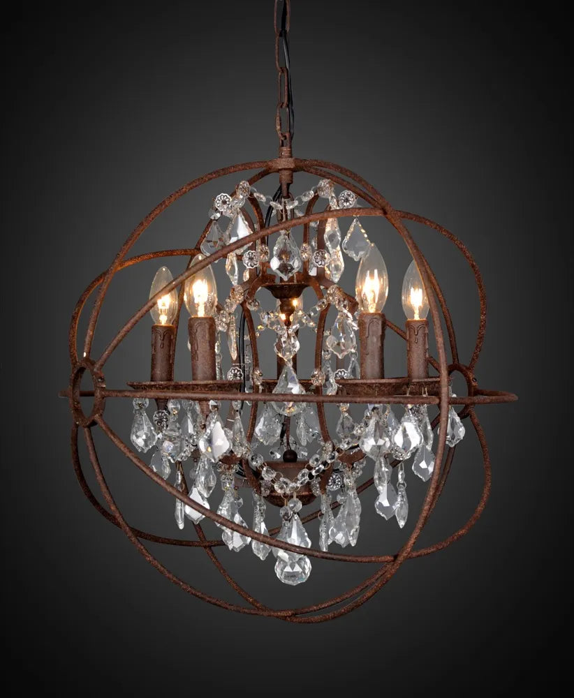 Sundance Chandelier Small/Medium Rust Chandelier
