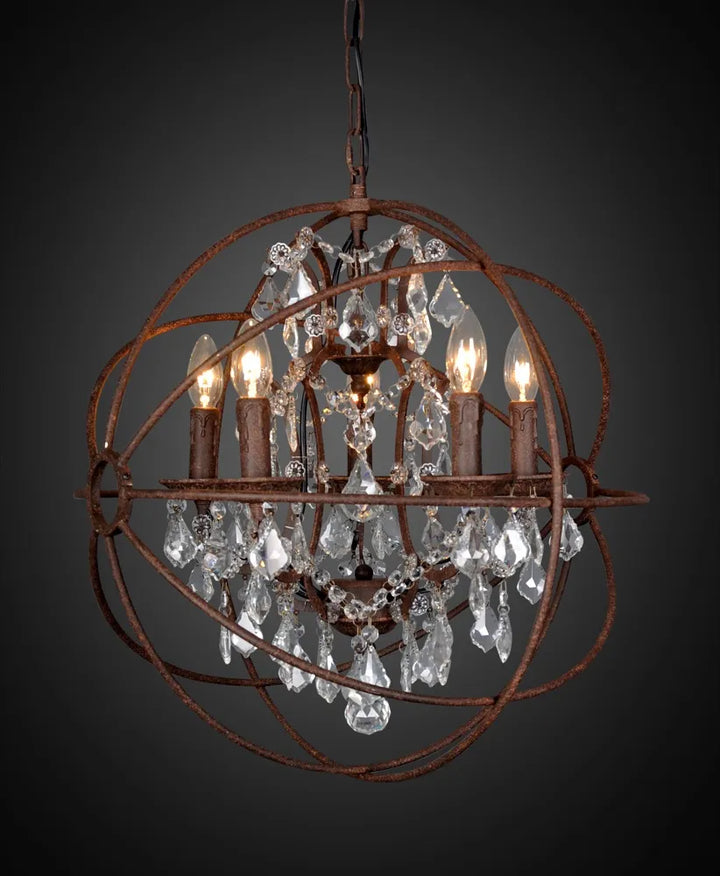 Sundance Chandelier Small/Medium Rust Chandelier