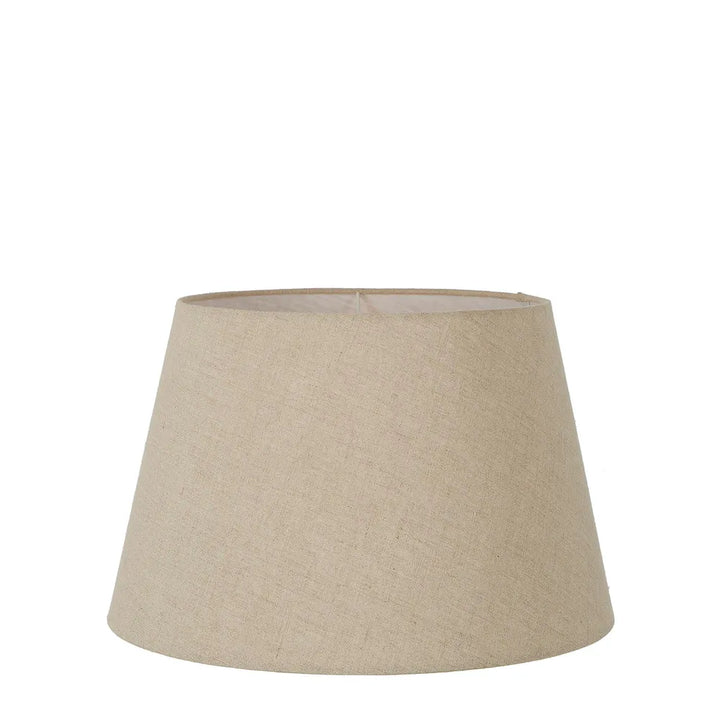 Linen Taper Lamp Shade Small Textured Dark Natural ACCESSORIES