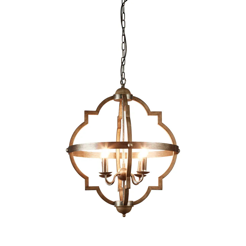 Hyatt Ceiling Pendant Medium Rust Brown and Silver Black Medium Pendant