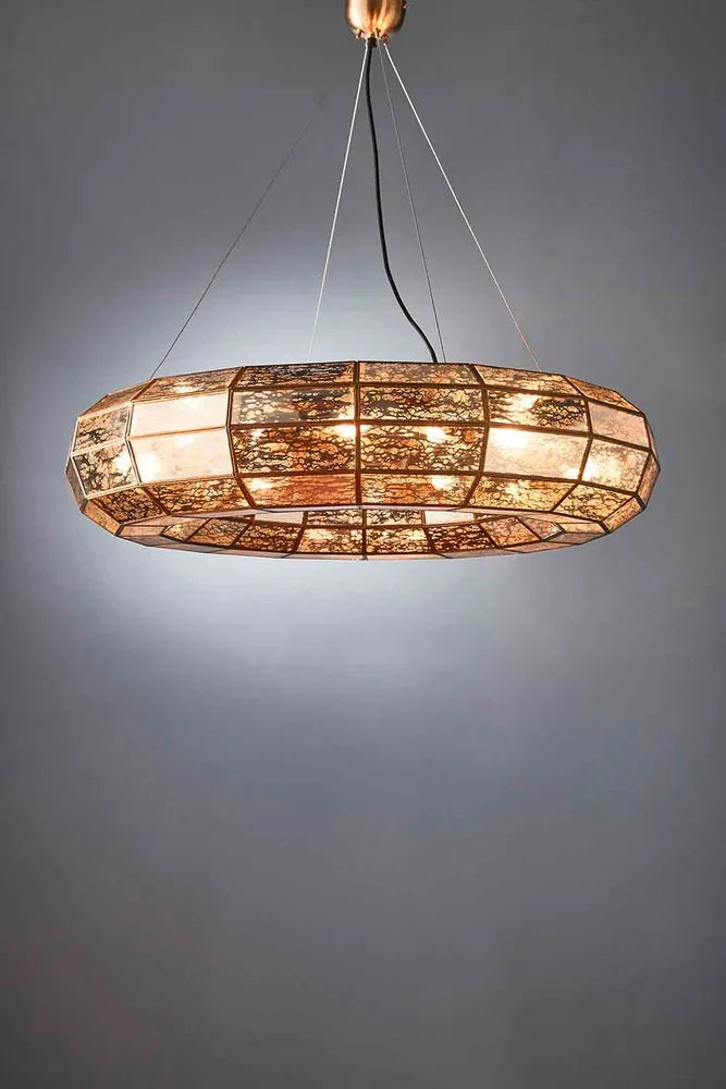 Victoria Ceiling Pendant Large Antique Brass Pendant