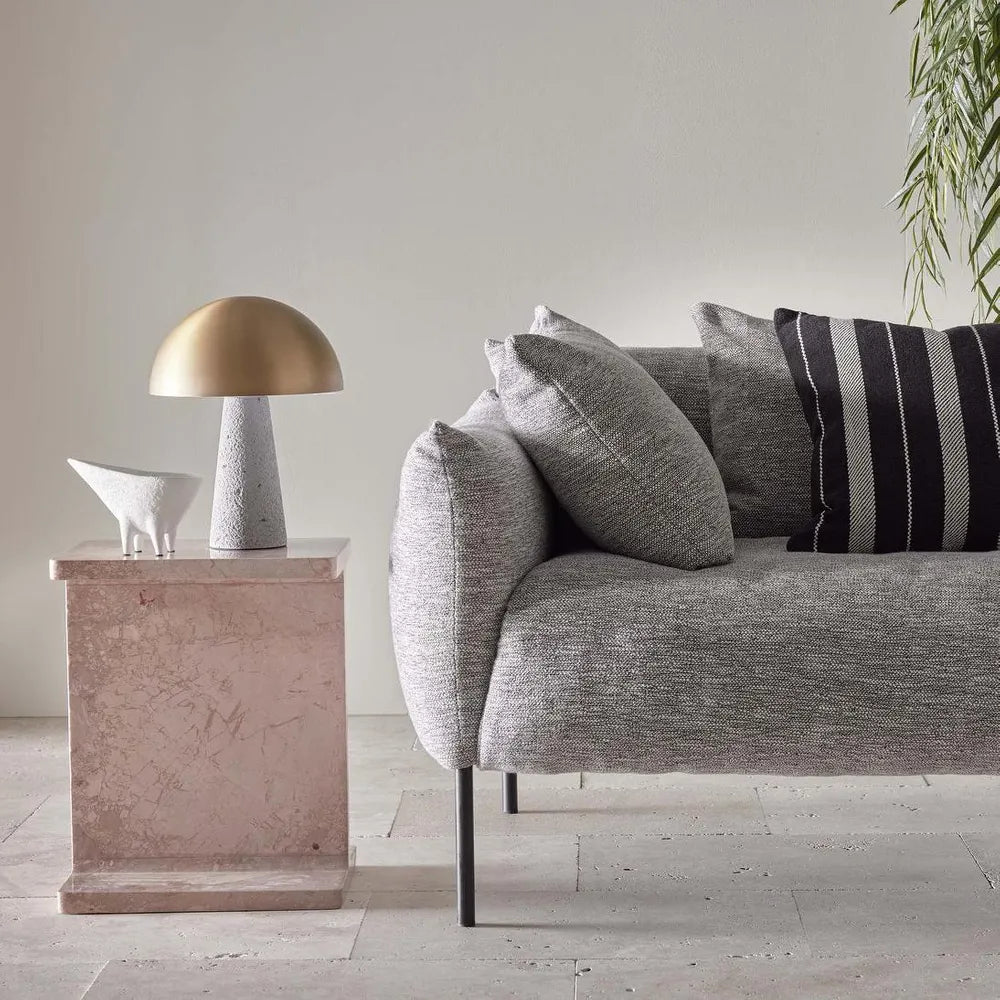 Degraves Concrete & Brass Table Lamp & Shade TABLE LAMP