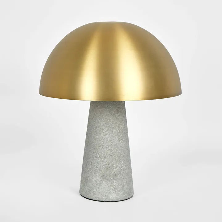 Degraves Concrete & Brass Table Lamp & Shade TABLE LAMP