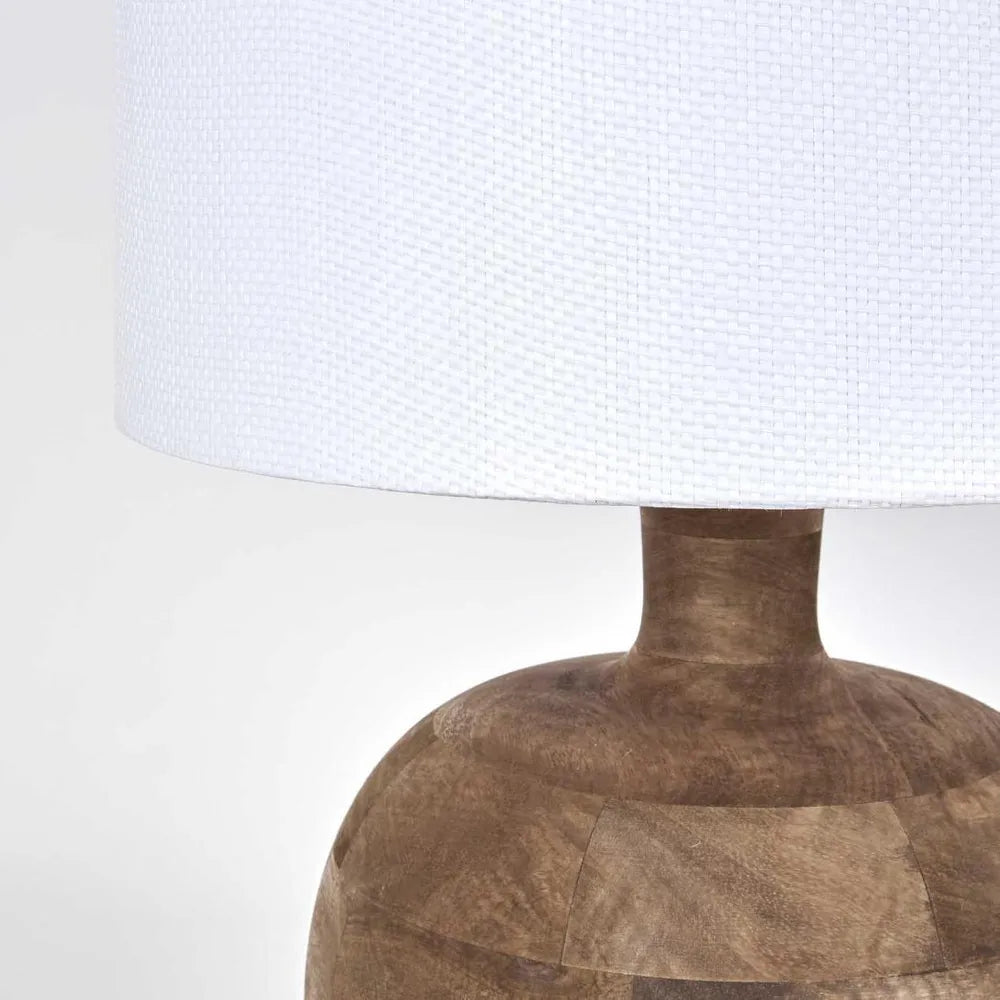 Arum Timber Table Lamp White TABLE LAMP