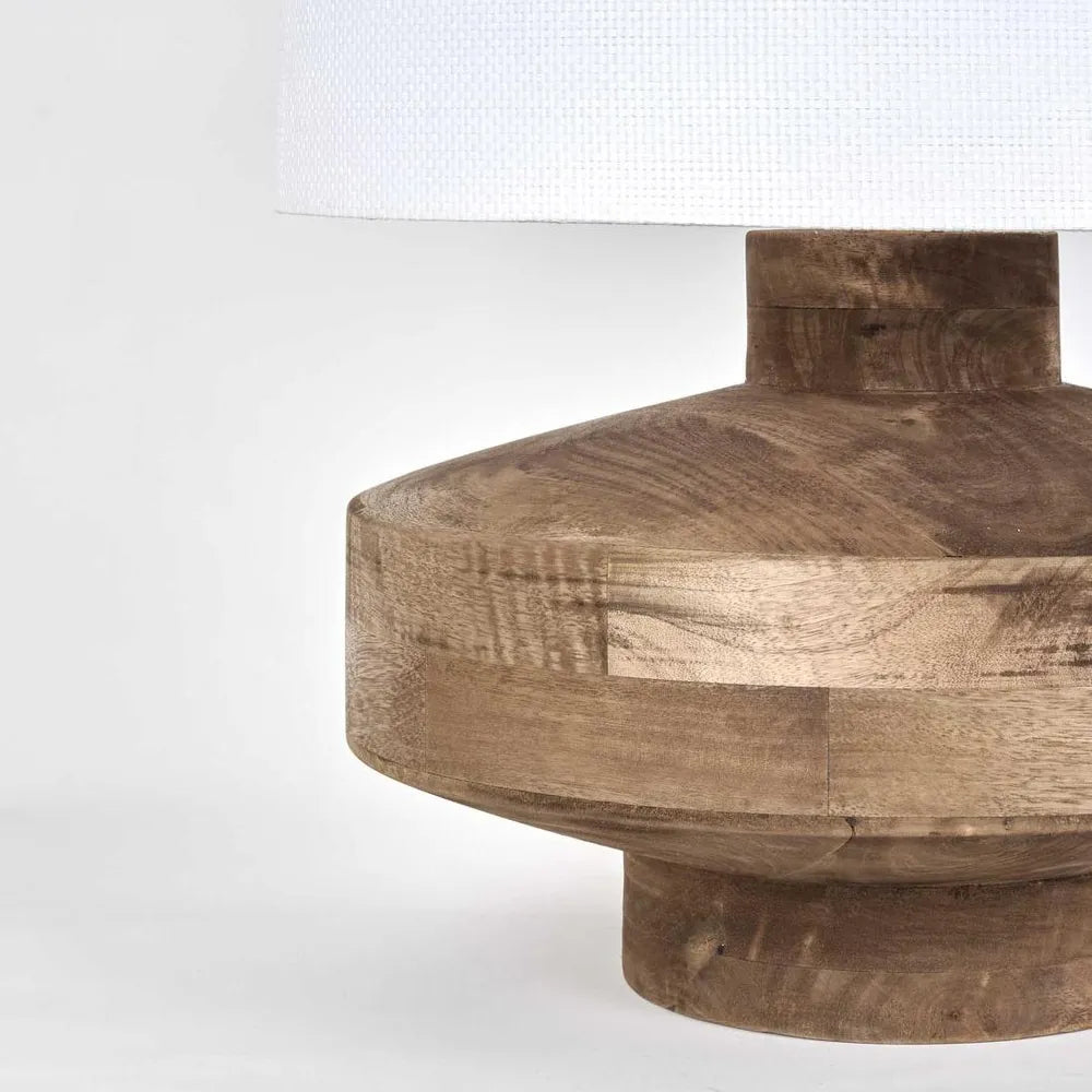Circa Timber Table Lamp Large White TABLE LAMP