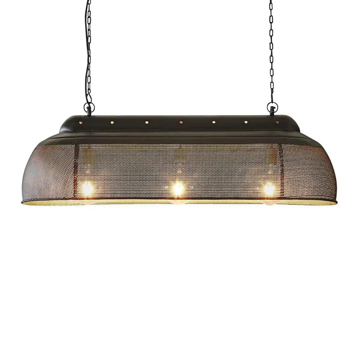 Riva Ceiling Pendant Long Black and Gold Pendant
