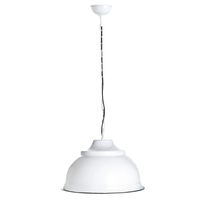 Brasserie Overhead Ceiling Pendant White Pendant