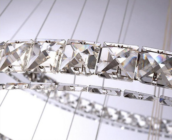 Six Ring Crystal Pendant Pendant