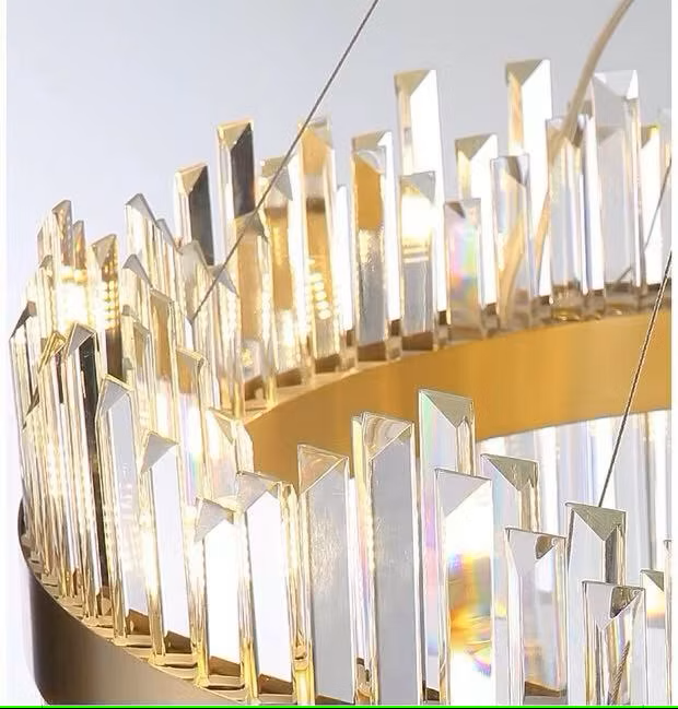 Straight Crystal Pendant Chandelier