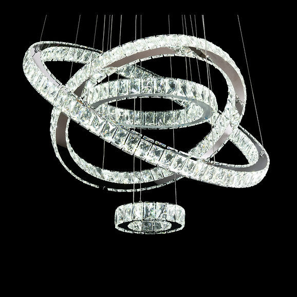 Four Rings Crystal Pendant Pendant
