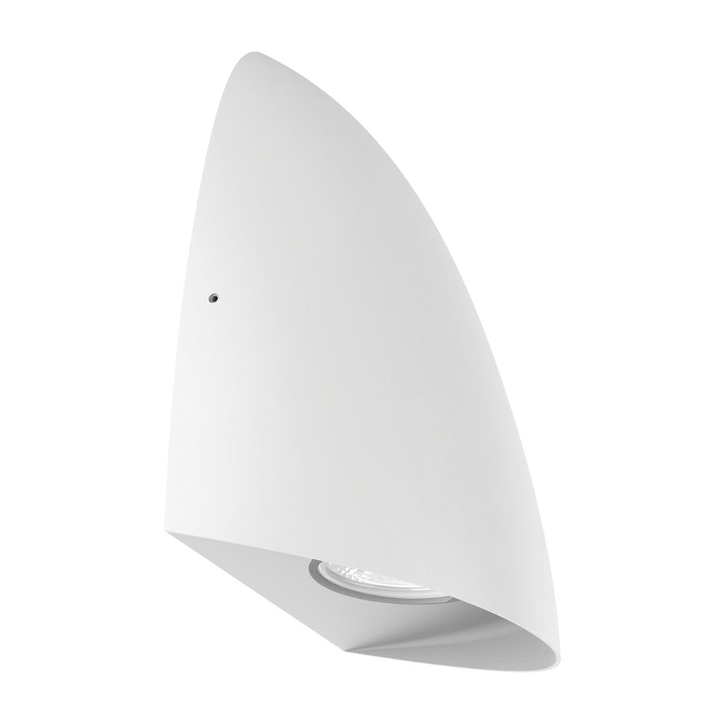 FINN-8 FIN SHAPE 8W WB IP65 240V TRIO White WALL LIGHT