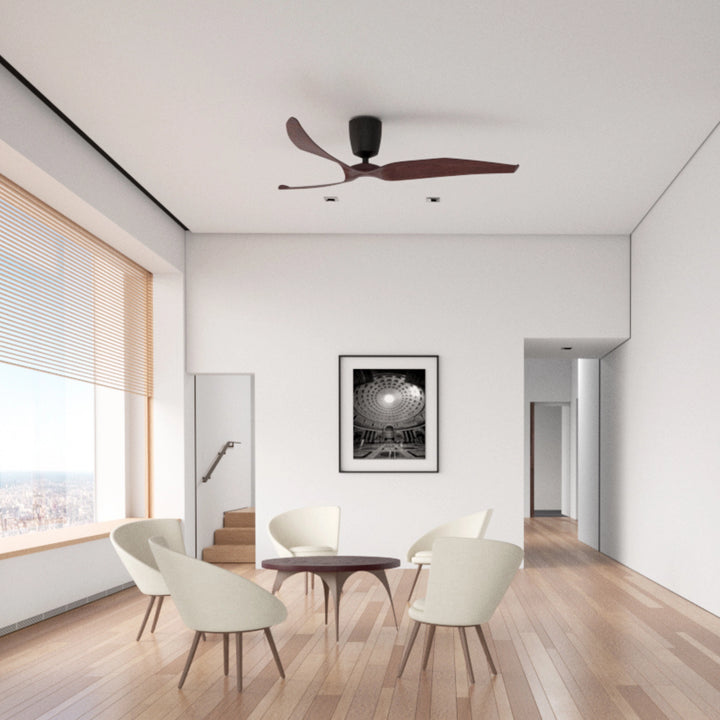 Aeratron FR 3 Blade DC - Black with Walnut Ceiling Fan