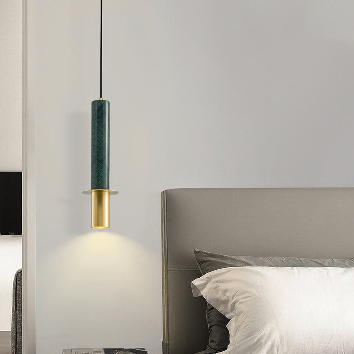 TOULOUSE long Marble tube pendant Pendant