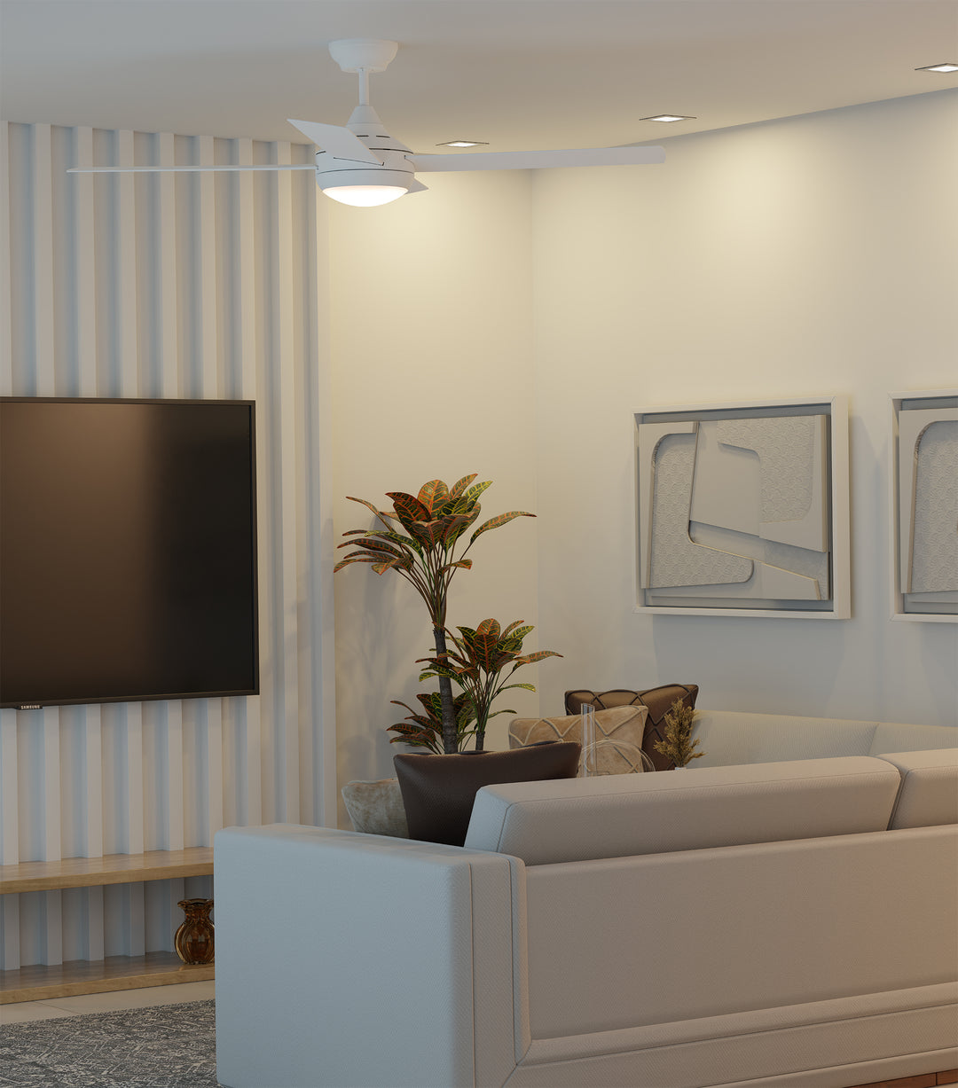 Heron AC Fan with LED light/E27 light Celling Fan