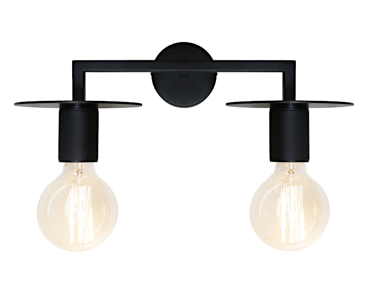 Inka 2 lights Wall Light Black WALL LIGHT