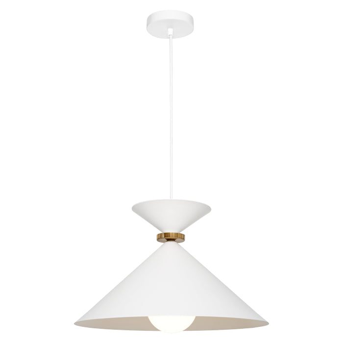 Cougar Julia 1lt Small Pendant White Large Pendant