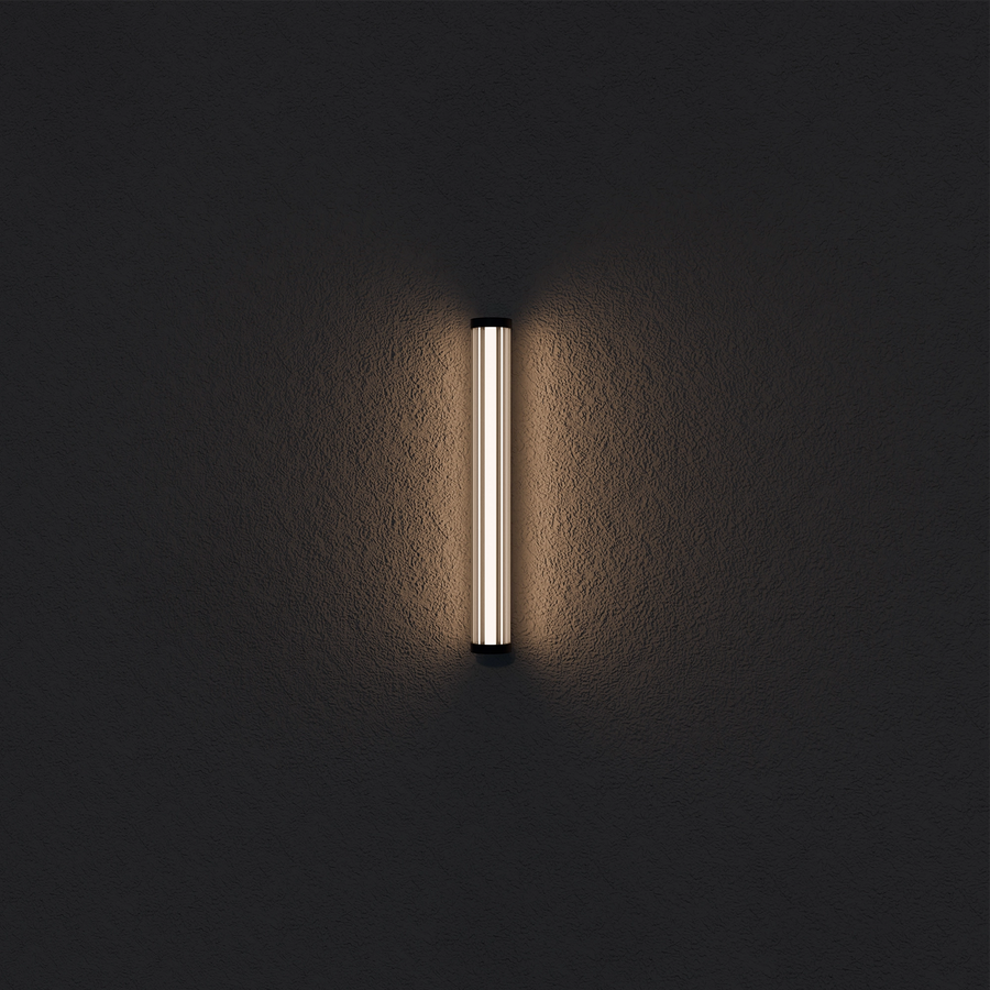 Calibo Junco Vertical Slimline Tubular 3CCT LED Exterior Wall Light Wall light