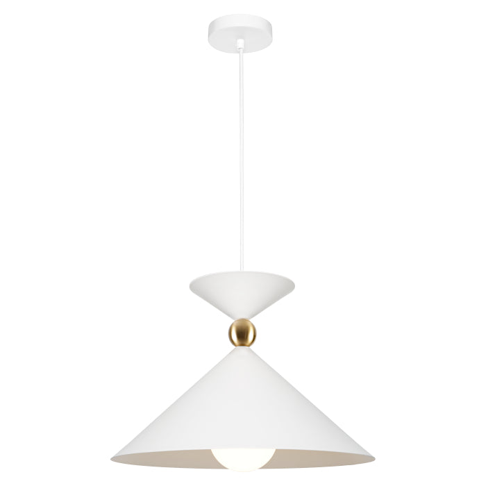 Cougar Krissy 1lt Pendant Large White Pendant