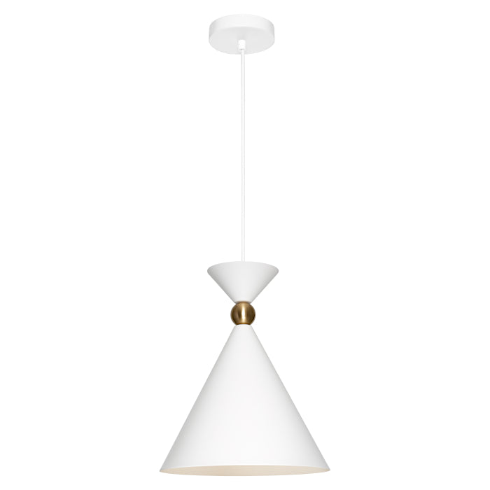 Cougar Krissy 1lt Pendant Small White Pendant