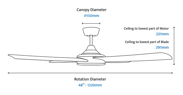 Breeze Silent DC Fan Ceiling Fan