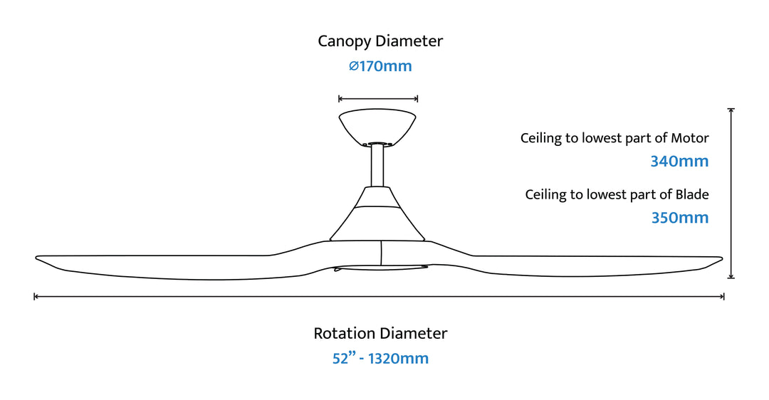 CloudFan Smart DC Fan with Bamboo Blades Ceiling Fan