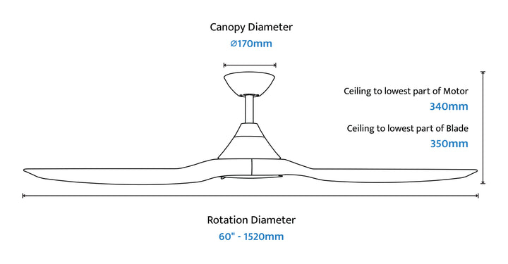 CloudFan Smart DC Fan with Bamboo Blades Ceiling Fan