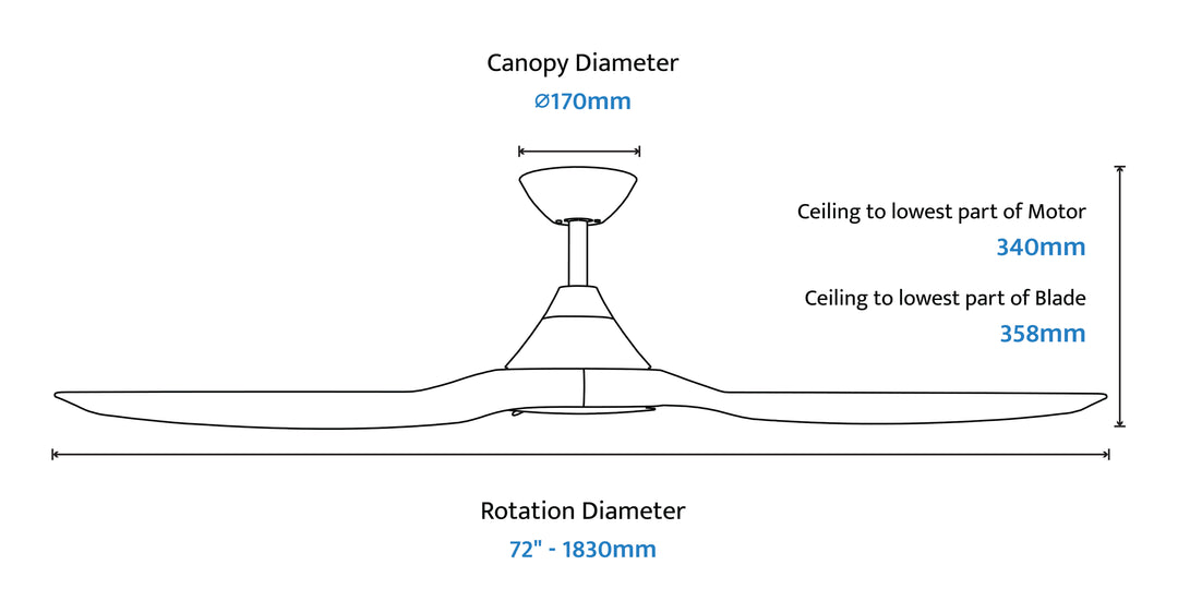 CloudFan Smart DC Fan with Bamboo Blades Ceiling Fan
