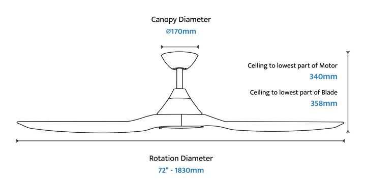 CloudFan Smart DC Fan with Bamboo Blades Ceiling Fan