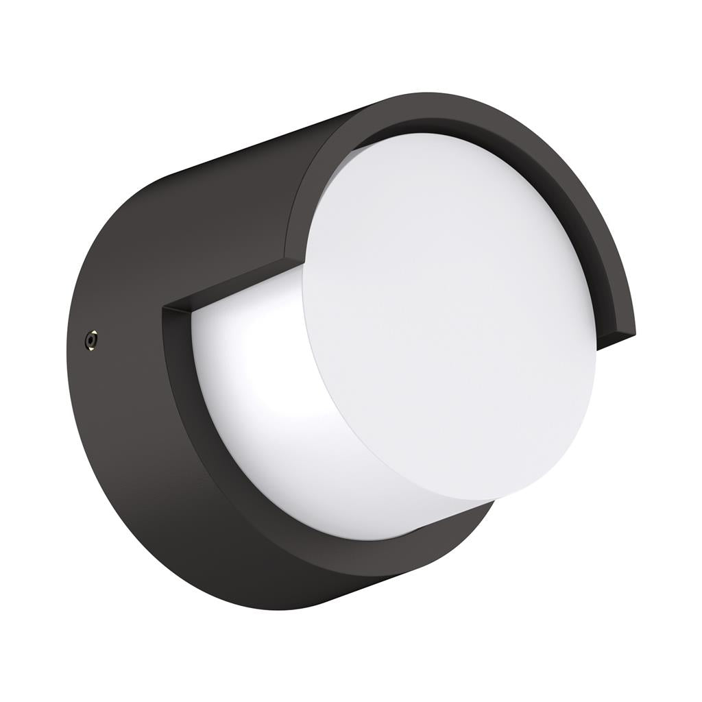 LIVI-5 Round 5W 240V IP65 down Exterior wall light Black Small WALL LIGHT