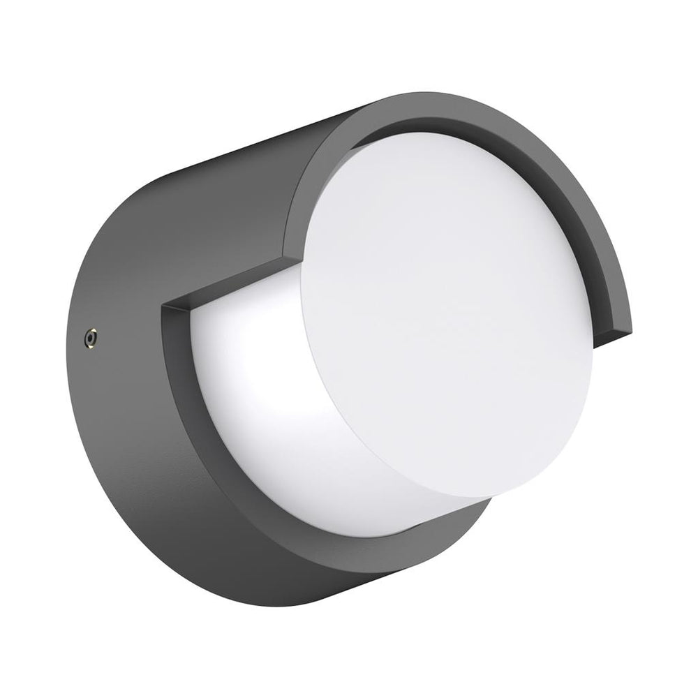 LIVI-5 Round 5W 240V IP65 down Exterior wall light Dark Grey Small WALL LIGHT