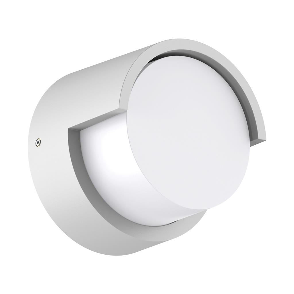 LIVI-5 Round 5W 240V IP65 down Exterior wall light White Small WALL LIGHT