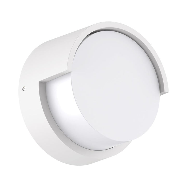 LIVI-5 Round 5W 240V IP65 down Exterior wall light White Large WALL LIGHT
