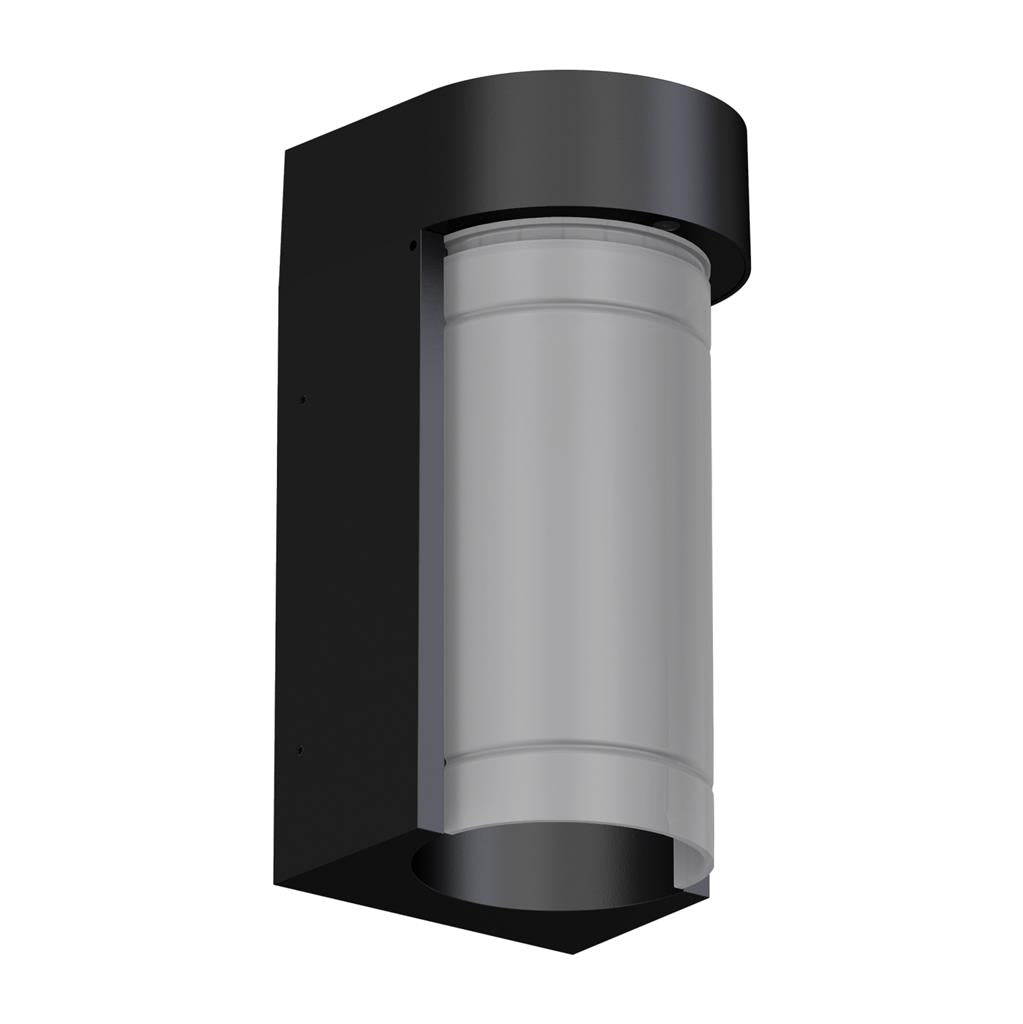 MILEY-10 10W Exterior IP65 LED Tricolour Wall light 240V Black Wall light
