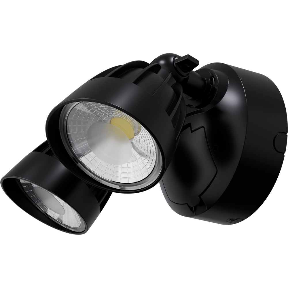 Calibo Nighthawk Double LED Spotlight | White Black Flood and Sensor light