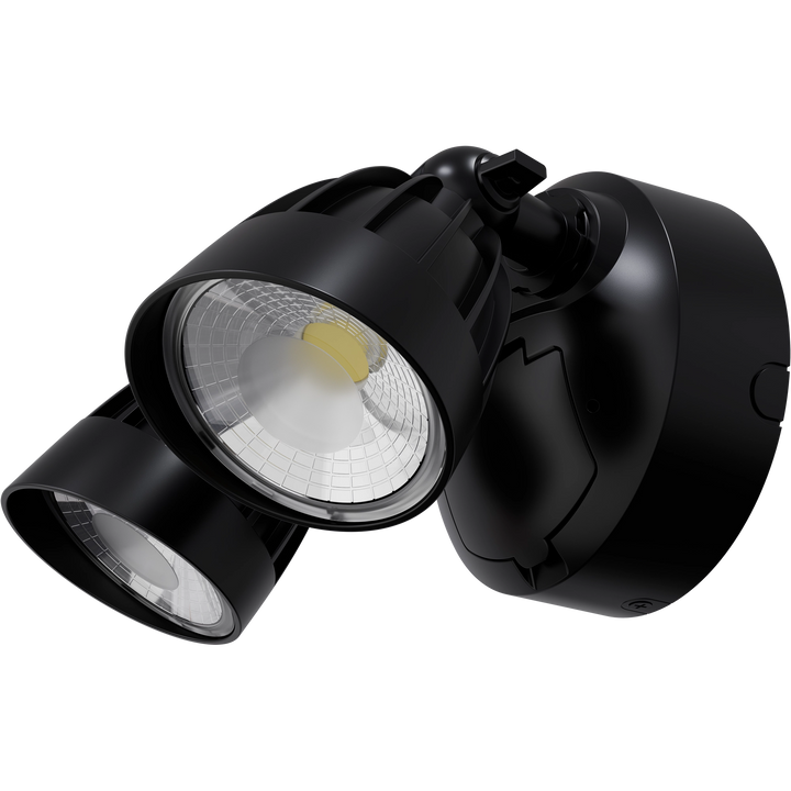 Calibo Nighthawk Double LED Spotlight | White Black Flood and Sensor light