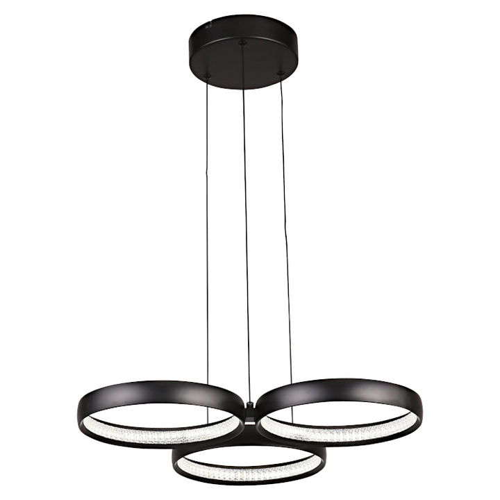 Cougar Olympus LED Pendant Black 3 light Pendant