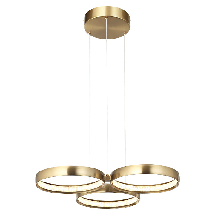 Cougar Olympus LED Pendant Gold 3 light Pendant