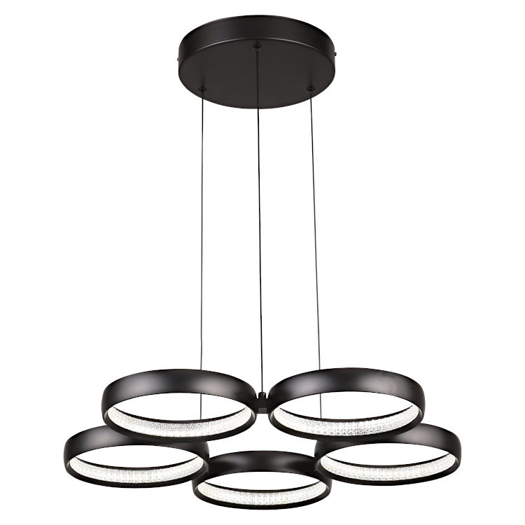 Cougar Olympus LED Pendant Black 5 light Pendant