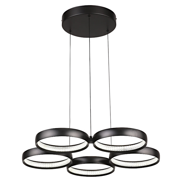 Cougar Olympus LED Pendant Black 5 light Pendant