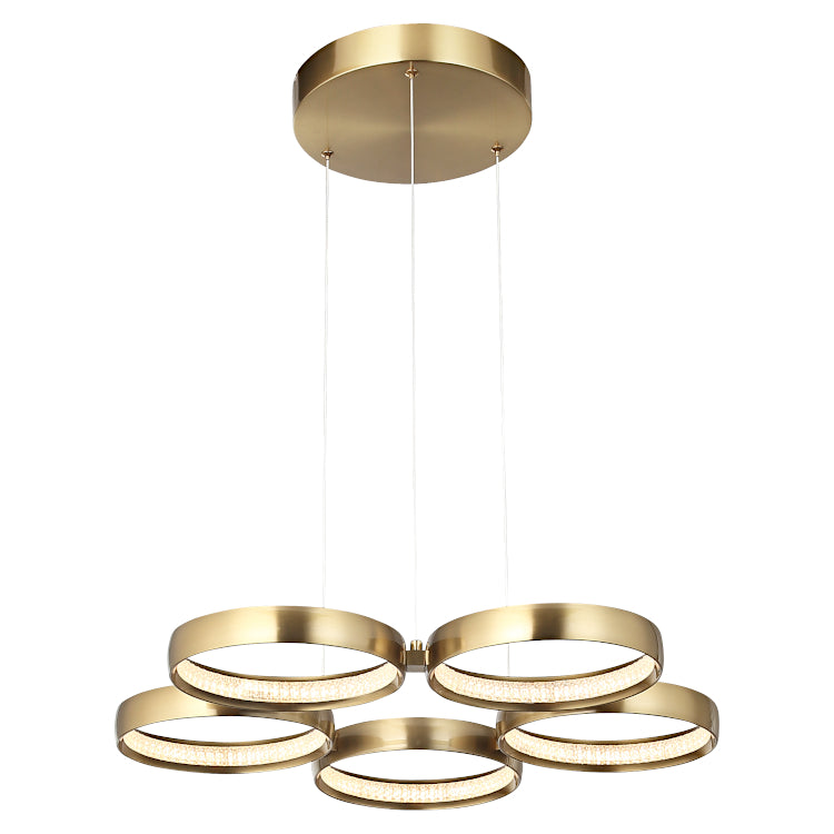 Cougar Olympus LED Pendant Gold 5 light Pendant
