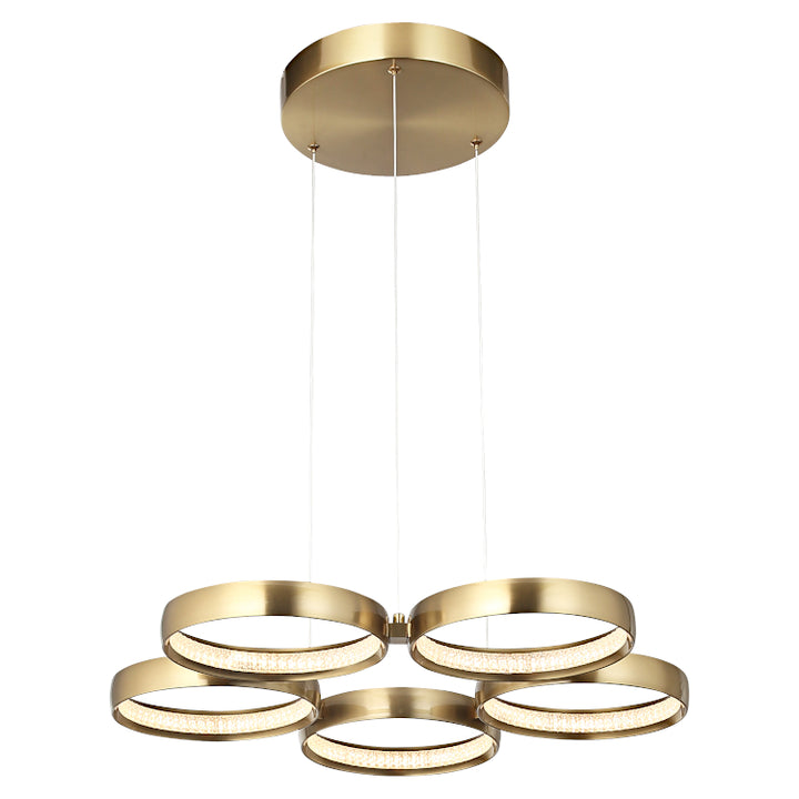 Cougar Olympus LED Pendant Gold 5 light Pendant