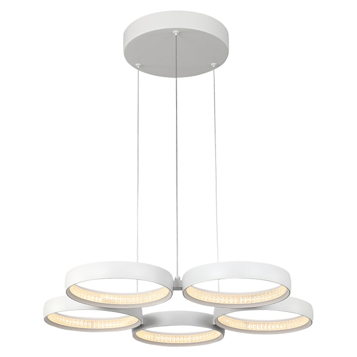 Cougar Olympus LED Pendant White 5 light Pendant