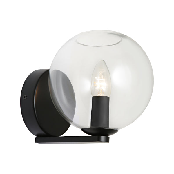 Orpheus 1 light Wall Light Black WALL LIGHT
